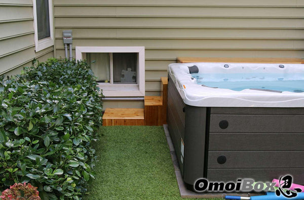 Custom Hot Tub Table and Stairs with Storage (Single Unit)