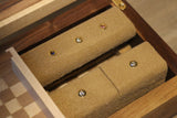 Walnut & Maple Jewelry Box with Custom Lock made by OmoiBox Designs