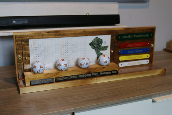 Personalized Hole In One Display Case & Scorecard Frame