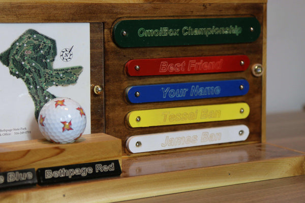 Personalized Hole In One Display Case & Scorecard Frame