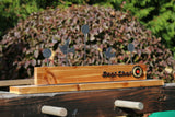Steel Plated Wooden Target that Transforms to Home Decor