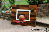wooden basketball backboard, decorative basketball hoop, wood basketball hoop, wood basketball backboard, wooden mini basketball hoop, custom mini basketball hoop, custom basketball goal, custom indoor basketball hoop