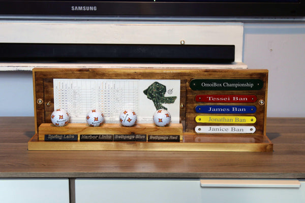 Personalized Hole In One Display Case & Scorecard Frame