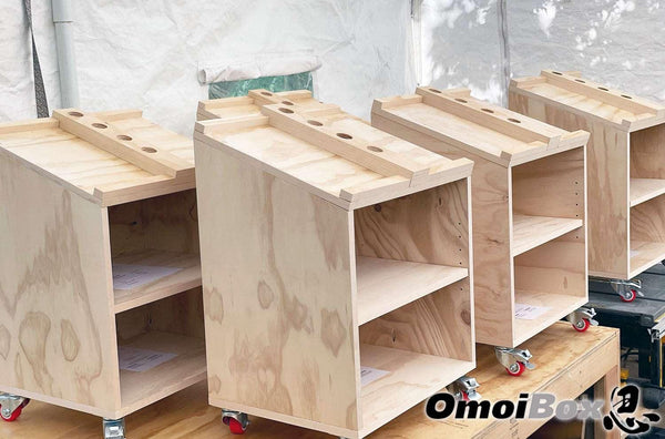 Home Gym Mobile Storage Cabinet by OmoiBox Designs