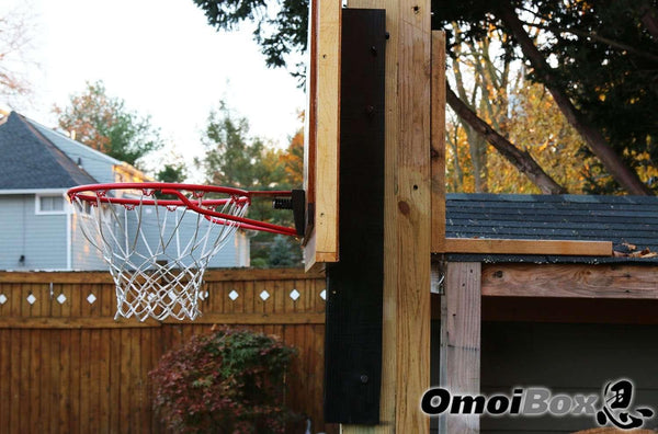 OBX, OBX Basketball, OMOIBOX, basketball hoop, Indoor, Outdoor, portable, wall, nba, Lifetime, maxkare, mounting bracket, wall mount, basketball hoops, basketball court, portable basketball, pole, goalsetter, basketball backboard, basketball goal, conversion kit, rim, silverback, net, ball, spalding, quick adjust, roof, backboard mounting, universal mounting, roof mount