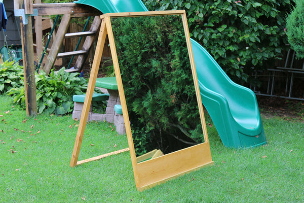 OBX Golf Wood Floor Mirror