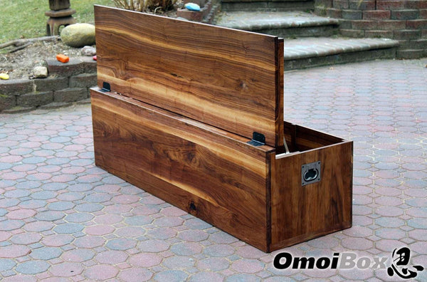 Walnut Wood Storage Bench