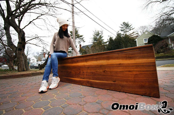 Walnut Wood Storage Bench