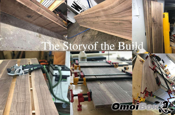 Walnut Wood Storage Bench