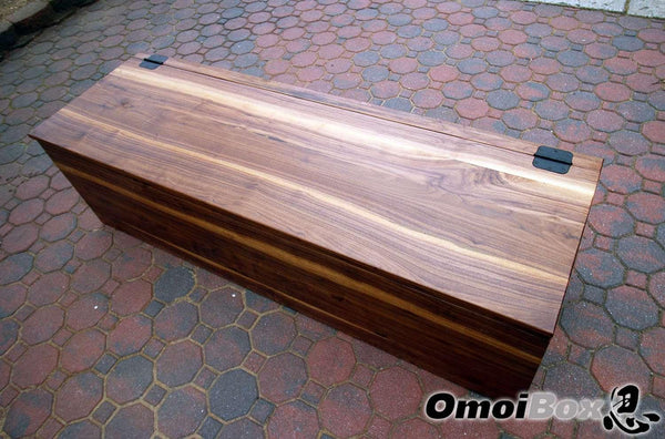 Walnut Wood Storage Bench