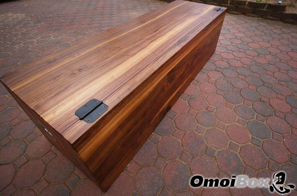 Walnut Wood Storage Bench