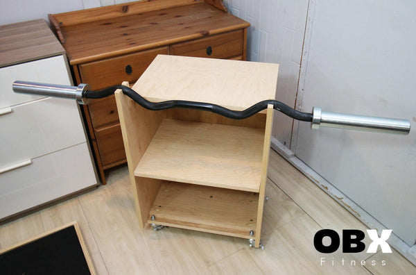 OBX, OBX Fitness, OMOIBOX, wood, wooden, custom, home gym, rogue fitness, best, portable, Personalized, Multi Purpose Storage Cabinet, With Wheels, Wooden Curl Bar Station, Custom Mobile Cabinet, Best Home Gym, Equipment Rack, For Small Space, Home gym storage cabinet, storage Systems, Storage Rack, equipment storage, storage Bench, Multi purpose, gym Storage Rack, Exercise equipment, Home gym organizer, storage solutions, small, curl bar, small space, ideas