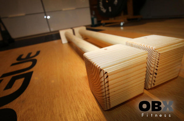 OBX, OBX Fitness, OMOIBOX, wood, wooden, custom, home gym, rogue fitness, best, portable, fitness, training, Personalized, Wooden Parallette Set, 26 Inch, Wood Push Up Bars, Portable Exercise Tool, Stands For L-Sits, Handstand Pushups, Jump Backs, Calisthenics, parallettes, handstand, calisthenics, gymnastics bar, parallel bar, crossfit equipment, wooden parallettes, deep push up, parallettes bars