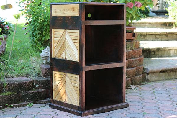 Record Player / Receiver / 3 tier record holder Stand Rack *Custom Engraving