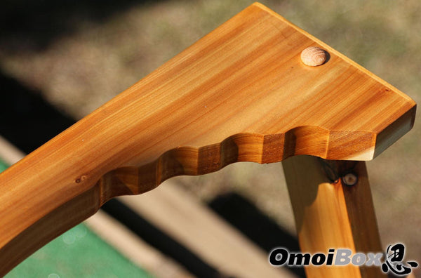 cedar wood golf putter stand