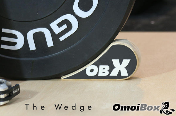 OBX FITNESS, OMOIBOX, wood, wooden, dead wedge, weightlifting, weights, powerlifting, plates, jack, gym, deadlifts, deadlift jack, bar, lift, squat, bumper plates, barbell’s, OBX Weight Plate Stop Wedge