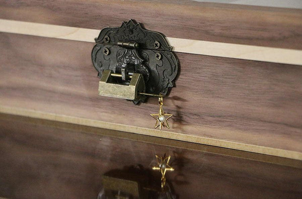 Walnut & Maple Wood Jewelry Box