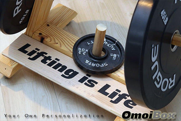 OBX FITNESS, OMOIBOX, wood, wooden, custom, home gym, bumper plate storage, weight plate storage, weight tree, body solid, olympic, plate, rack, 1 inch, standard, fitness gear, vertical, storage, bumper plate, weight rack, plate tree, weight, rogue, barbell, york, titan fitness, standard weight plate, cap weight, gym weight, weight storage, bumper plate rack