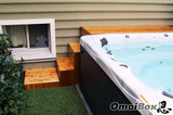 Custom  Hot Tub Table and Stairs with Storage (Single Unit)