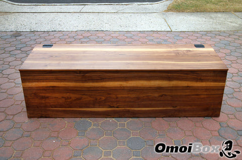 Walnut Wood Storage Bench