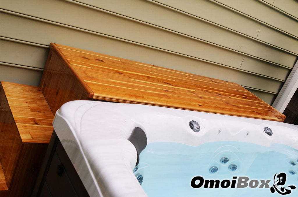 Custom  Hot Tub Table and Stairs with Storage (Single Unit)