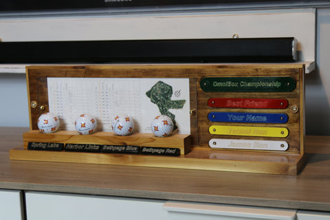 Personalized Hole In One Display Case & Scorecard Frame