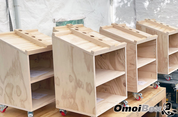 Home Gym Mobile Storage Cabinet by OmoiBox Designs -Best Dumbbell Rack