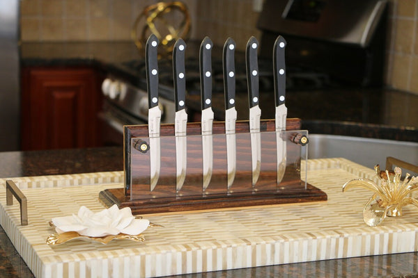 Wooden Magnetic Knife Holder,personalized Knife Block,custom Knife